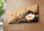 Wallity Reloj de Pared de Lienzo Decorativo 3P3040CS-63 (3 Piezas)